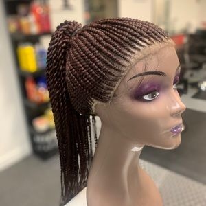 Up do braided wig